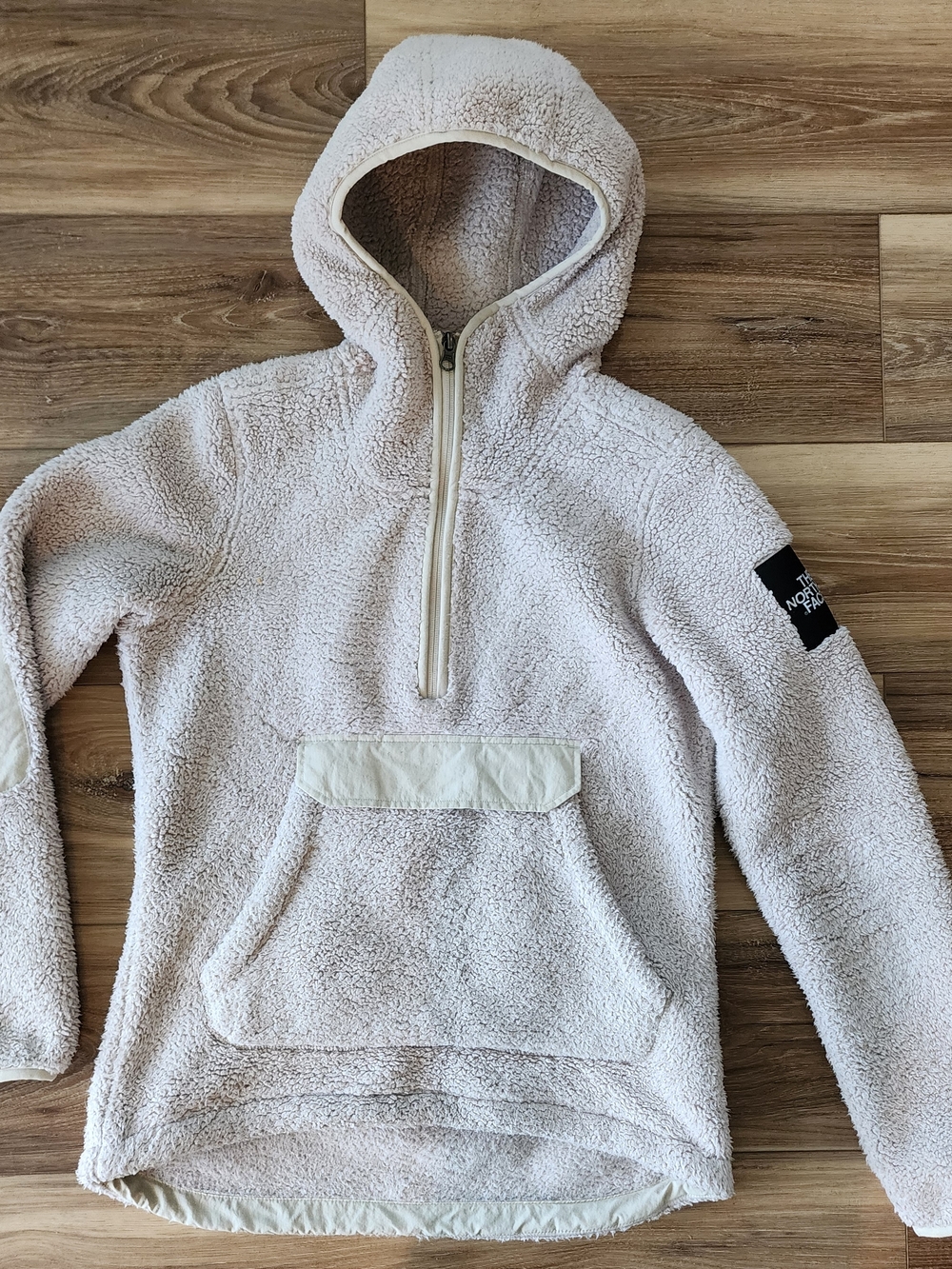 Women's The North Face Campshire Sherpa Hoodie, Cream, XS